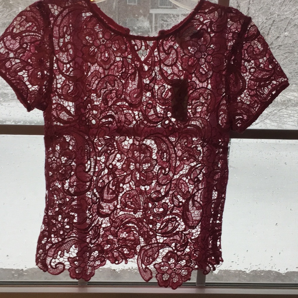 Pink lace blouse - Picture 2 of 5